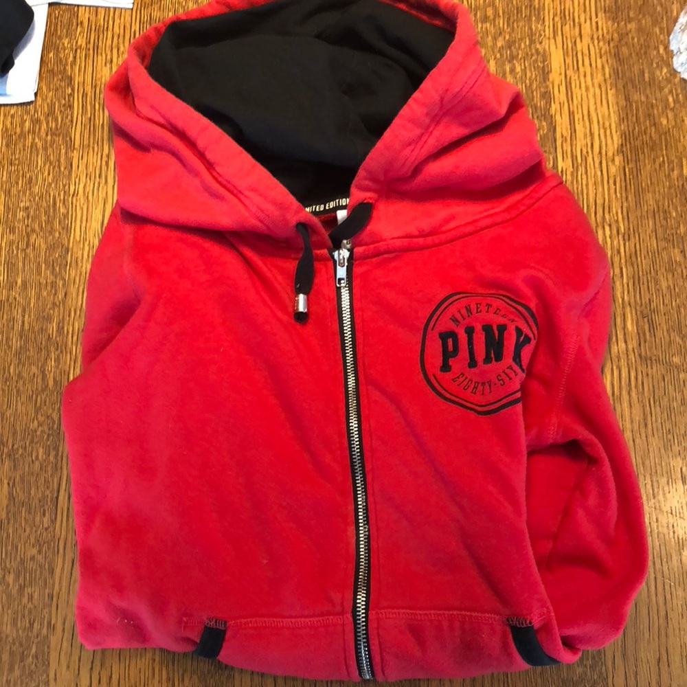PINK Limited edition zip up hoodie